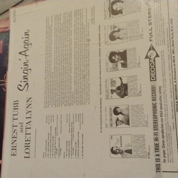 Ernest Tubb & Loretta Lynn LP - Picture 2 of 2